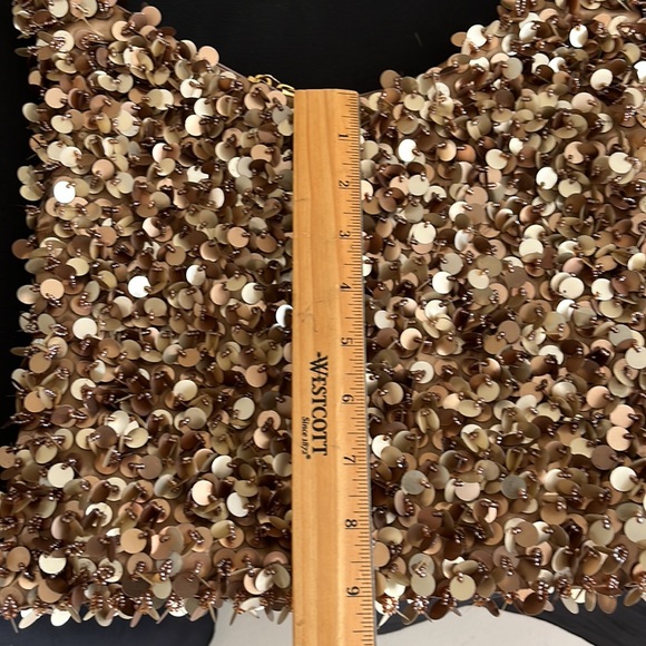 Shimmering lined vintage sequin bag — sparkly, not scratchy! - Picture 12 of 15